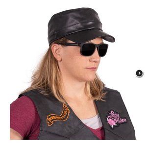 Lambskin Leather Cap - Stylish Accent to Any Outfit - Leather Baseball Cap